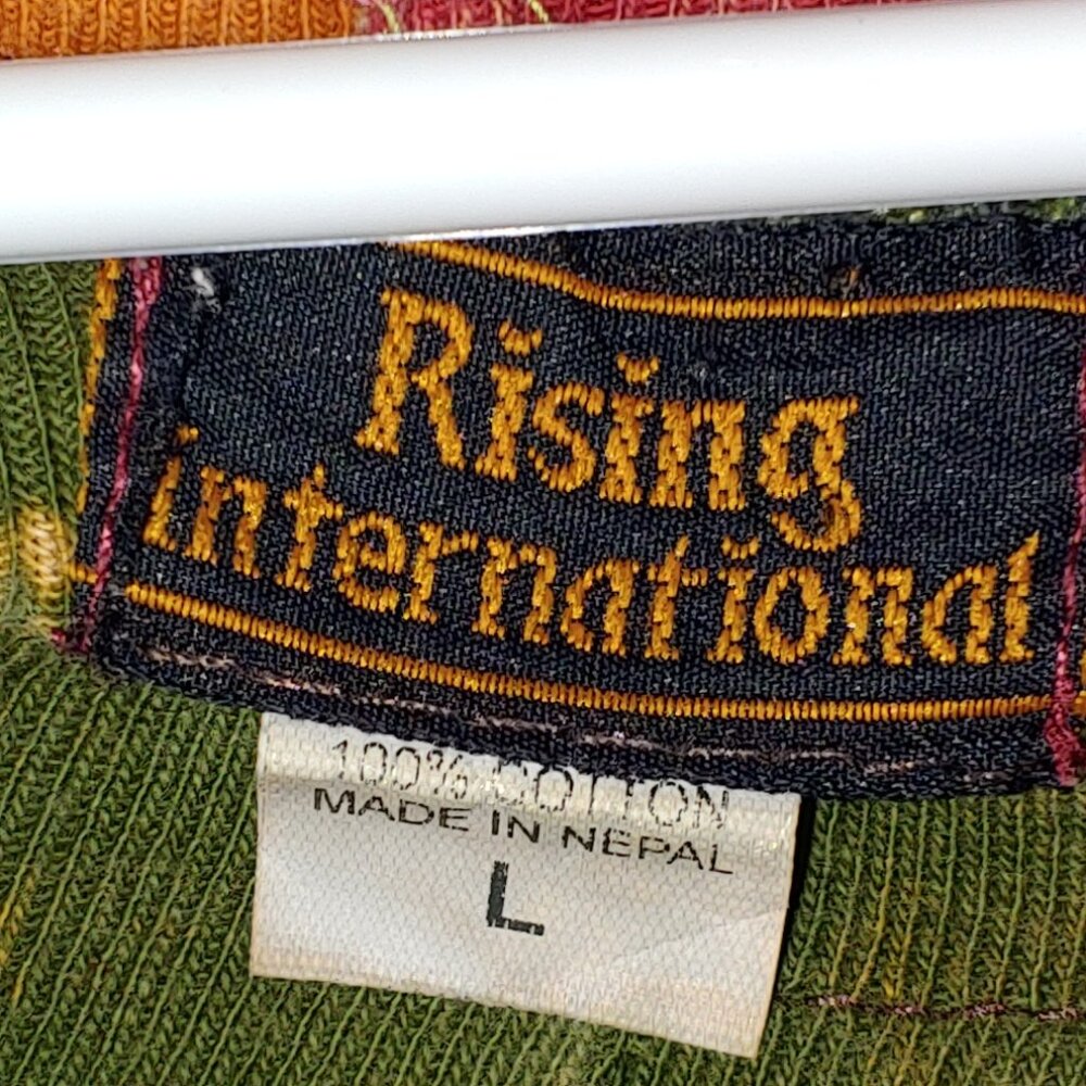 Rising International Patchwork Colorful Distresse… - image 2